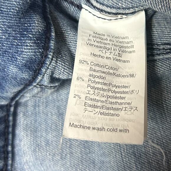 Madewell Emmett Wide-Leg Crop Jeans Rosalie Wash size 24 XS High Rise Denim Blue - Picture 8 of 10